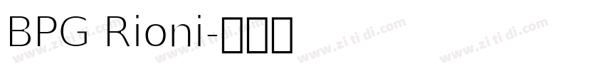 BPG Rioni字体转换
